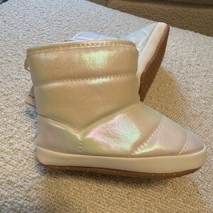 Iridescent Quilted Booties